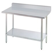 A Line by Advance Tabco Prep Table by