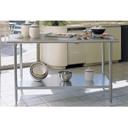 A Line by Advance Tabco Prep Table by