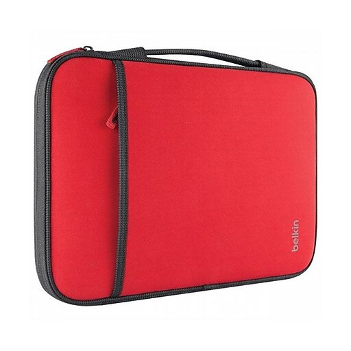 Belkin™ Carrying Case For 11" Laptop/Chromebook, Red at Staples