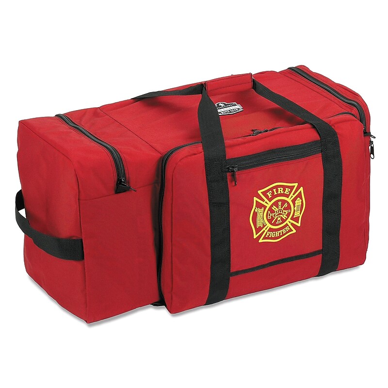 Ergodyne Arsenal 16" Nylon Firefighter Turnout Gear Bag, Red (13005) image 1