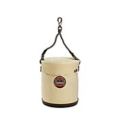 Ergodyne® Arsenal® Plastic Bottom Bucket With Swivel Handle and Top, White, Large