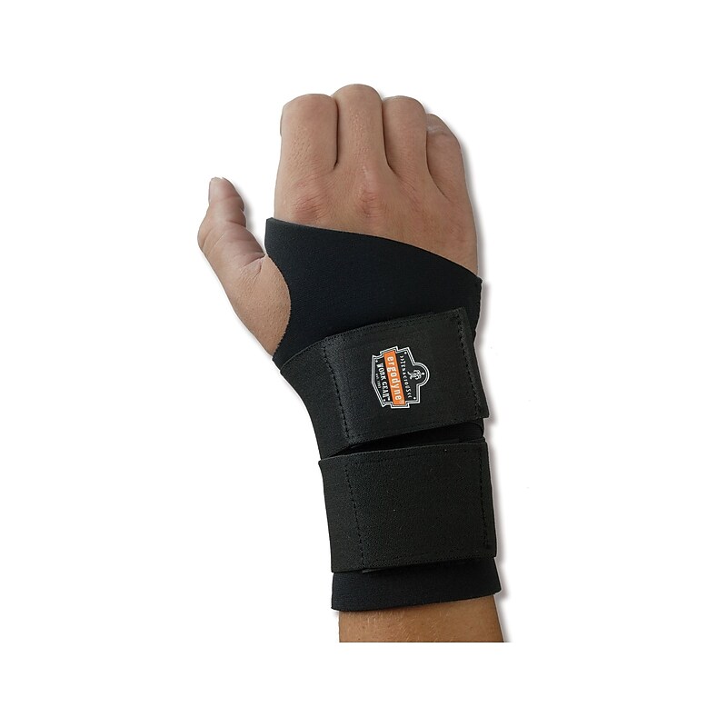 Ergodyne ProFlex 675 Neoprene Wrist Support with Double Strap, Medium (16623) image 1