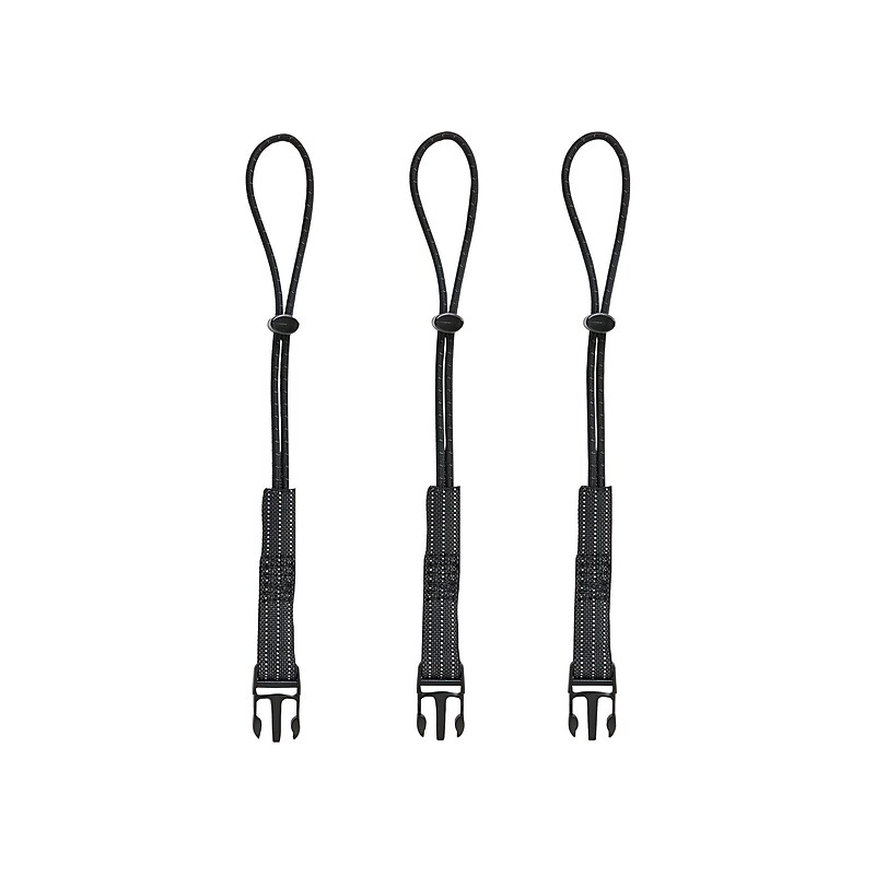 Ergodyne® Squids® Accessory Kit For Detachable Tool Lanyard, Black, 6/Pack image 1
