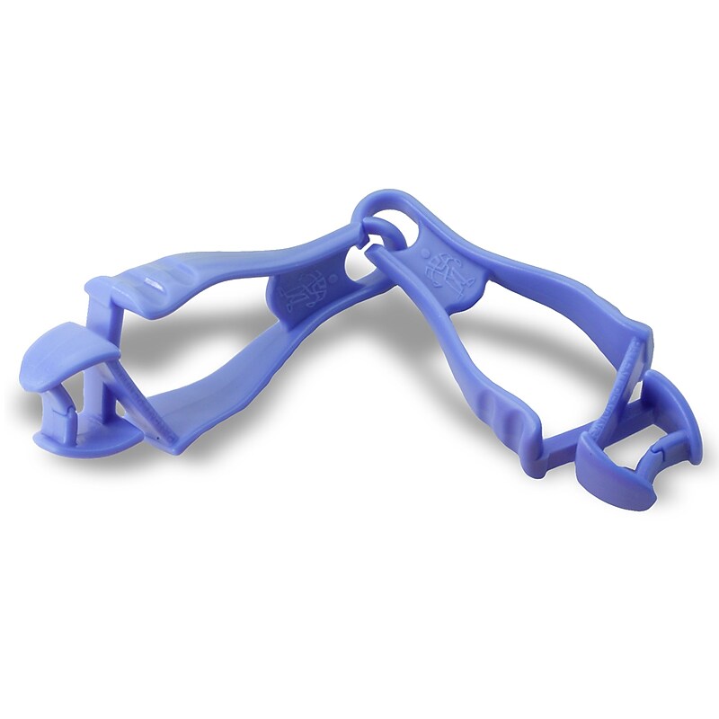 Ergodyne Squids Dual Clip Glove Grabber, Blue, 6/Carton (19117) image 1