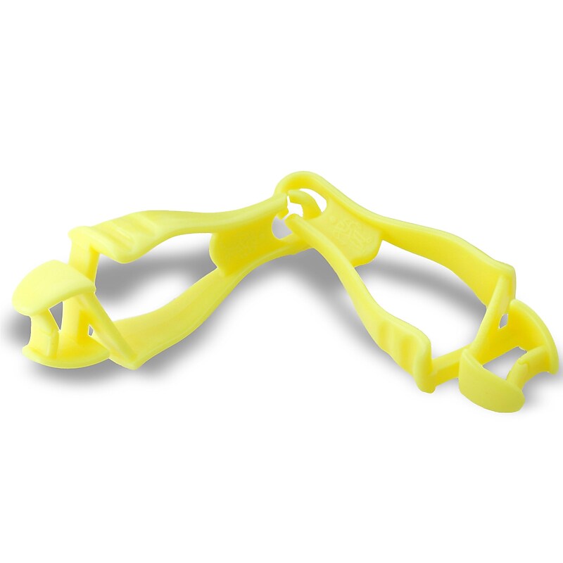 Ergodyne Squids Dual Clip Glove Grabber, Hi-Vis Lime, 6/Carton (19119) image 1