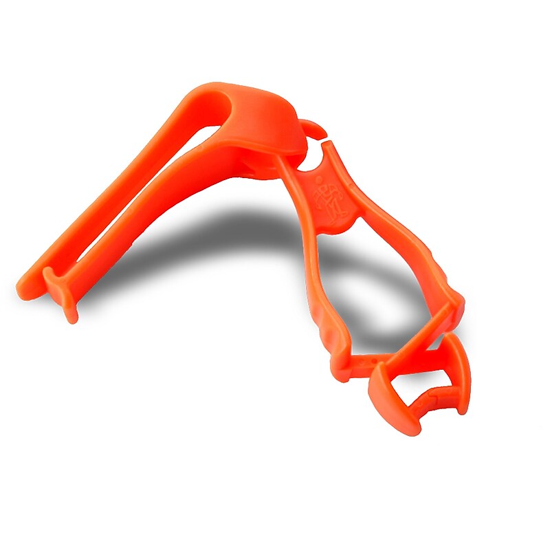 Ergodyne Squids Glove Grabber with Belt Clip, Hi-Vis Orange, 6/Carton (19128) image 1