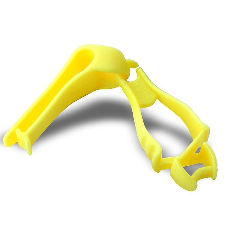 Ergodyne Squids Glove Grabber with Belt Clip, Hi-Vis Lime, 6/Carton (19129) image 1