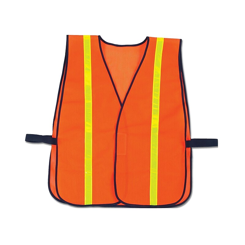 Ergodyne GloWear Non-Certified Vest, High-Gloss, Orange, 24/Ct. image 1