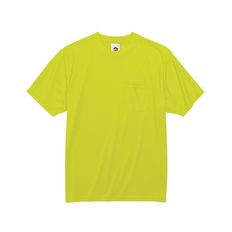 Ergodyne GloWear 8089 High Visibility Short Sleeve T-Shirt, Lime, Medium (21553) image 1