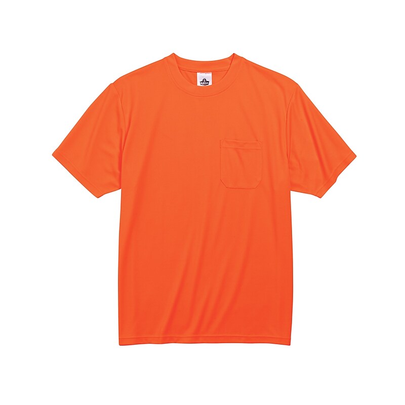 Ergodyne GloWear 8089 High Visibility Short Sleeve T-Shirt, Orange, Medium (21563) image 1