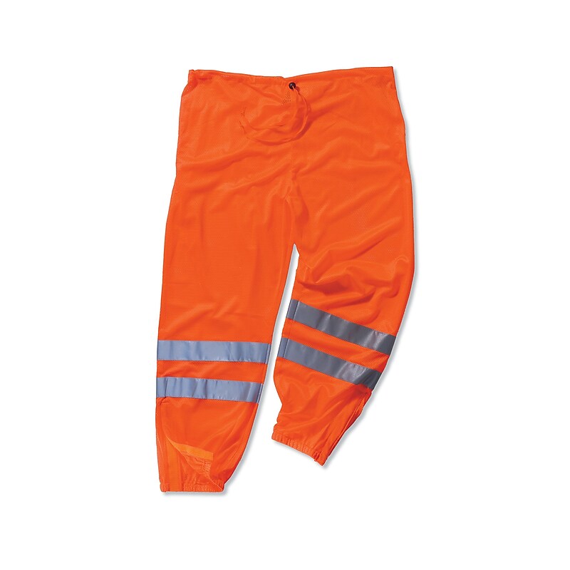 Ergodyne GloWear 8910 High Visibility Pants, ANSI Class E, Orange, S/M (22853) image 1