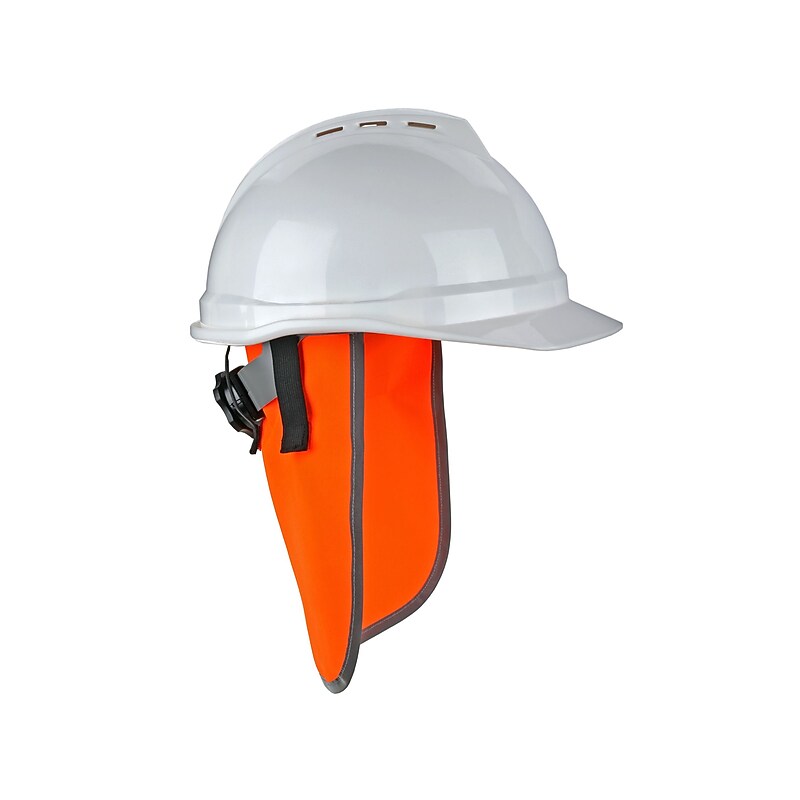Ergodyne GloWear Sun Shade Attachment, Polyester, Orange, 6/Carton (29061) image 1