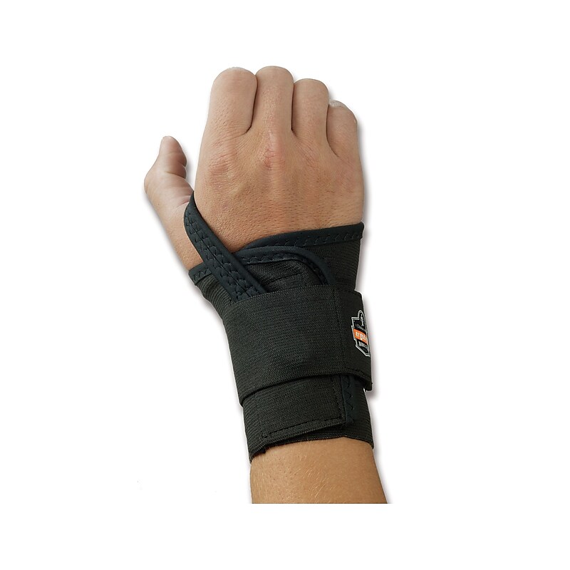 Ergodyne ProFlex® 4000 Single Strap Left Wrist Support, Small, Black image 1