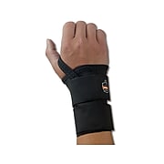 Ergodyne ProFlex® 4010 Double Strap Black Left Wrist Support, Medium, Black
