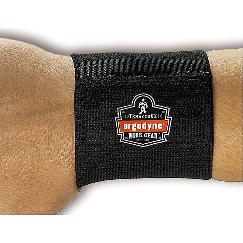 Ergodyne ProFlex 400 Elastic Universal Wrist Wrap, One Size Fits Most, 6/Carton (72102) image 1