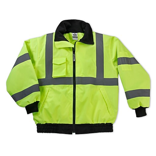 Ergodyne® GloWear® 8379 Class 3 HiVisibility Economy Bomber Jacket