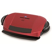 George Foreman® 5 Serving Non-Stick Removable Plate Electric Grill, Red (GPR0004R)
