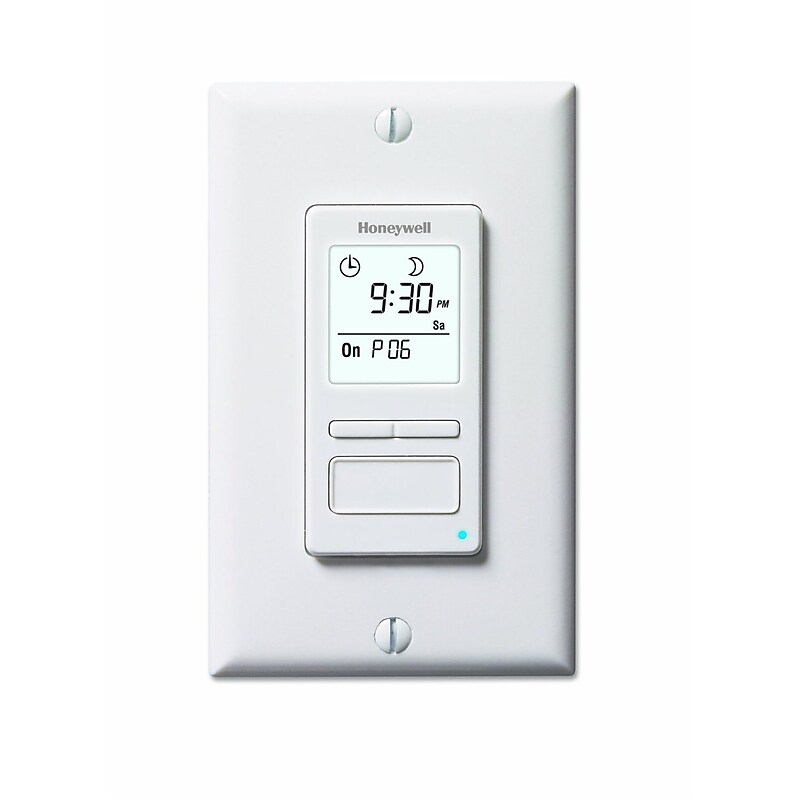 Honeywell® ECONOSwitch® 7 Day Solar Programmable Light Switch Timer; White image 1