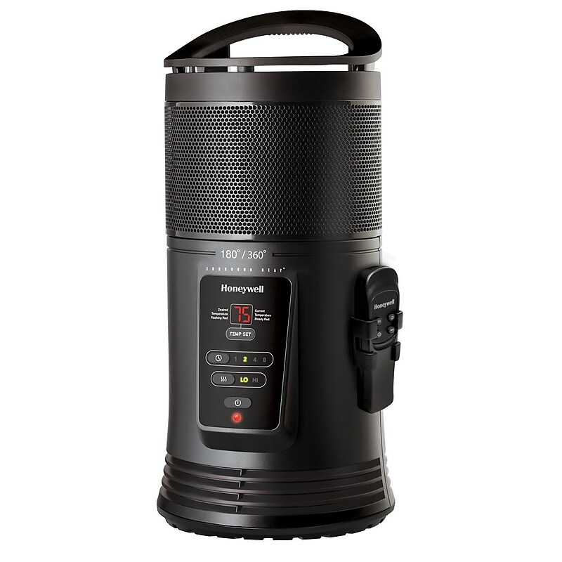 Honeywell Ceramic Electric Heater, Black (HZ445R) image 1