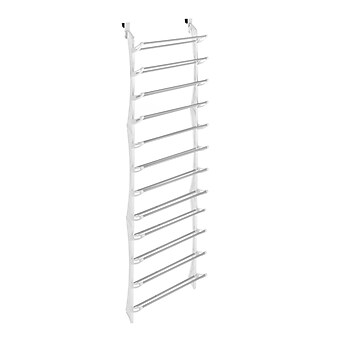Whitmor 36 Pairs Over The Door Storage Rack, White