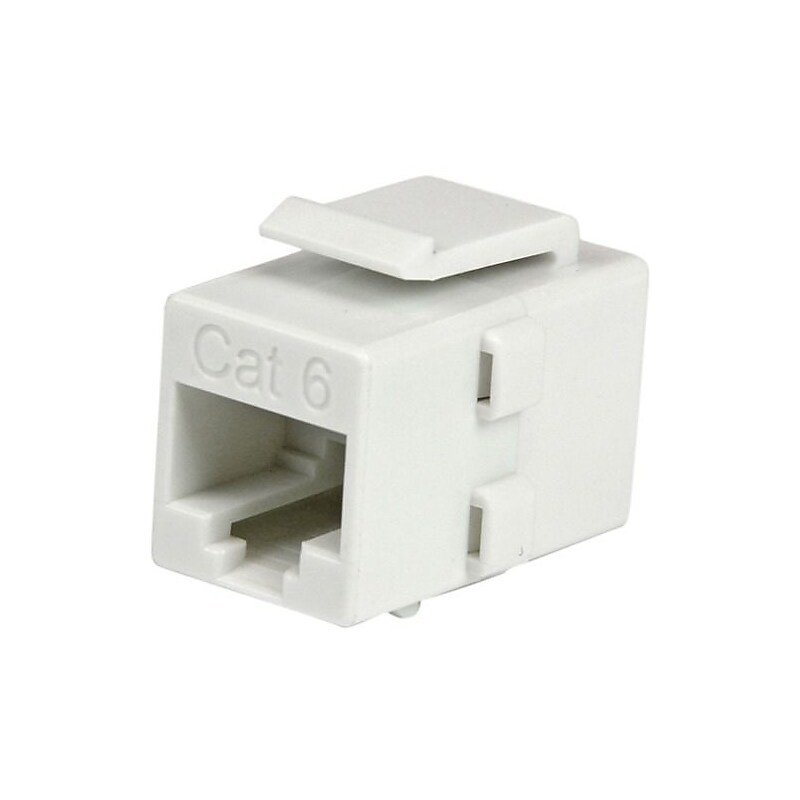 StarTech Keystone Jack Network Couple, White (C6KEYCOUPLWH) image 1