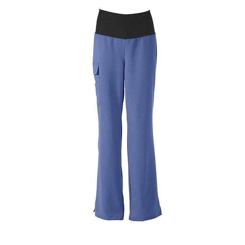Medline Ocean AVE Ladies Yoga Elastic Waist Scrub Pant, Ceil Blue, Medium (5560CBLM) image 1