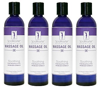 Master Massage® 8 oz. Massage Oil, Soothing, 4/Pack