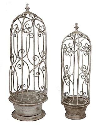 Privilege 2 Piece Round Plant Stand Set