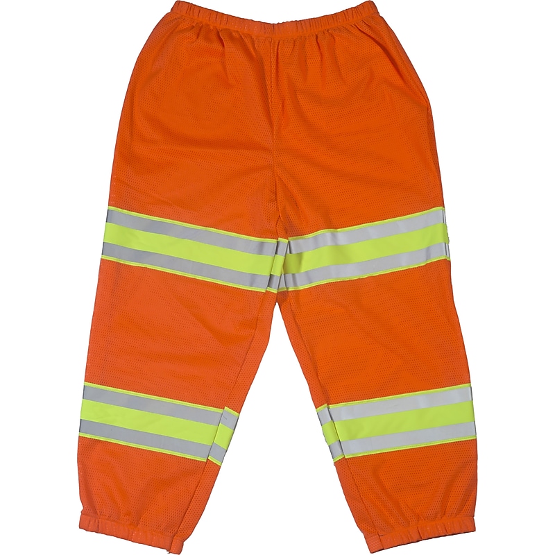 Mutual Industries High Visibility Pants, ANSI Class E, Orange, One Size (16367-45) image 1