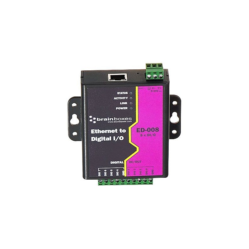 Brainboxes Ethernet Smart Switch, Black (ED-008) image 1