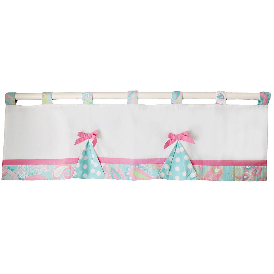 My Baby Sam Pixie Baby 54 Curtain Valance; Aqua