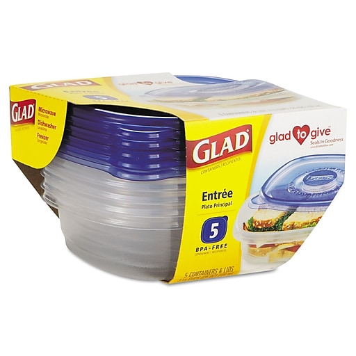 Plastic Glad GladWare Entree Container with Lid at Staples