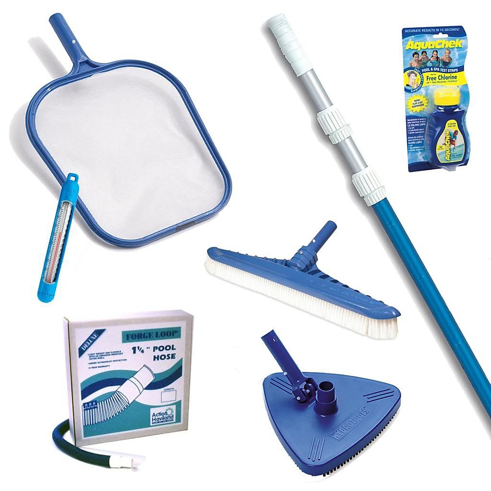 Blue Wave Large Pool Maintenance Kit For Above Ground Pools, Blue
