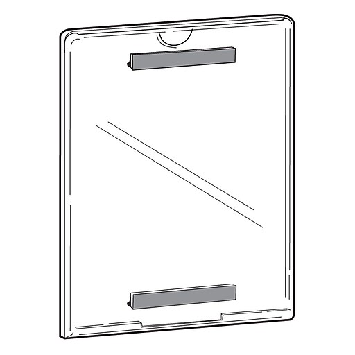 FFR Merchandising TruVu Styrene Sign Holder, 11" x 8.5", 2