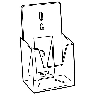 is Ship Flat Literature Holder 8 1/2 Width x 10 Height x 1 3/4 D Clear 8 1/2 Width x 10 Height x 1 3/4 D FFR Merchandising 9201897701 