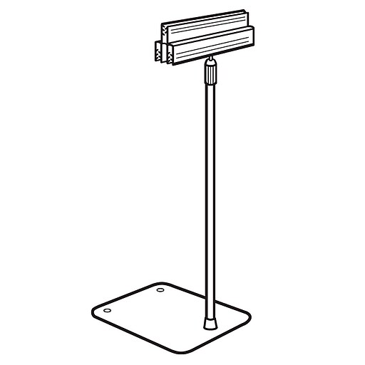 FFR Merchandising Plastic Standing Wedge, 4.75" x 4" at Staples