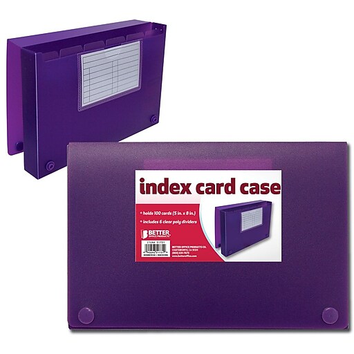 Better Office Products Index Card Case 5" X 8" at Staples