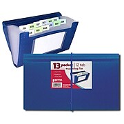 Better Office Products 13 Pocket Coupon Size Expanding File; 12/Pack (58031)