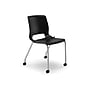 HON Motivate Stacking Chair, Onyx Shell, Textured Platinum Frame, 2 per Carton~#|#~m001124025_sc7