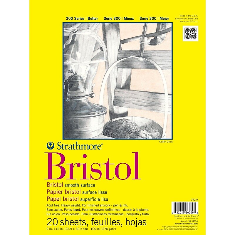 Strathmore® 14"x17" Smooth Bristol Pad image 1
