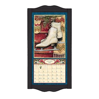 LANG® 8 3/4" x 17 3/4" Vertical Wall Calendar Frame; Small, Black Diamond
