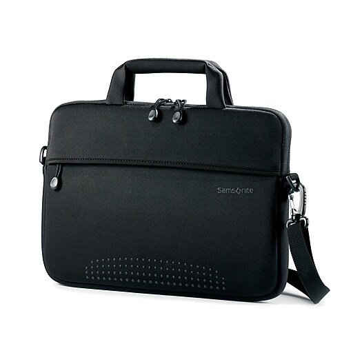 Samsonite Aramon Laptop Notebook, Black Neoprene (433271041) Staples