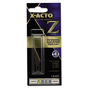 X-Acto® Z-Series #11 Stainless Steel Classic Fine Point Replacement Blade, 5/Pack