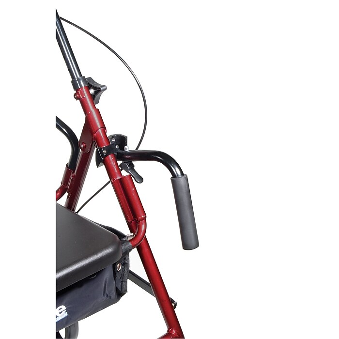 Drive Medical Duet Folding Rollator, Burgundy (795BU) | Staples