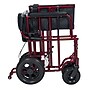 Drive Medical Bariatric Heavy‑Duty Transport Wheelchair, 22" Seat Width, Red (ATC22-R) ~#|#~m001136817_sc7