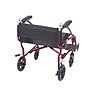 Drive Medical Fly Lite Ultra‑Lightweight Transport Wheelchair, 19" Seat Width, Burgundy Frame (DFL19-RD)~#|#~m001136964_sc7