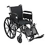 Drive Medical Cruiser III Manual Wheelchair, 20" Seat Width, Full Arms, Black (K320DFA-ELR)~#|#~m001137024_sc7
