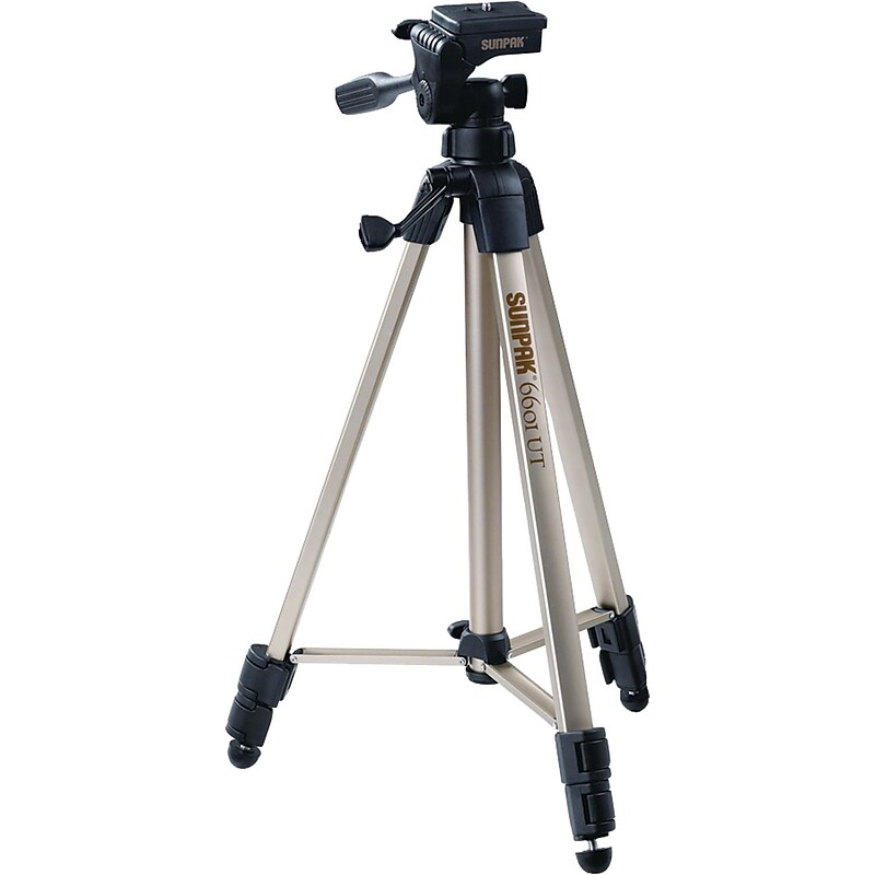Sunpak 6601UT 58.32" Floor Standing Video/Photo Tripod, Champagne (620-060) image 1