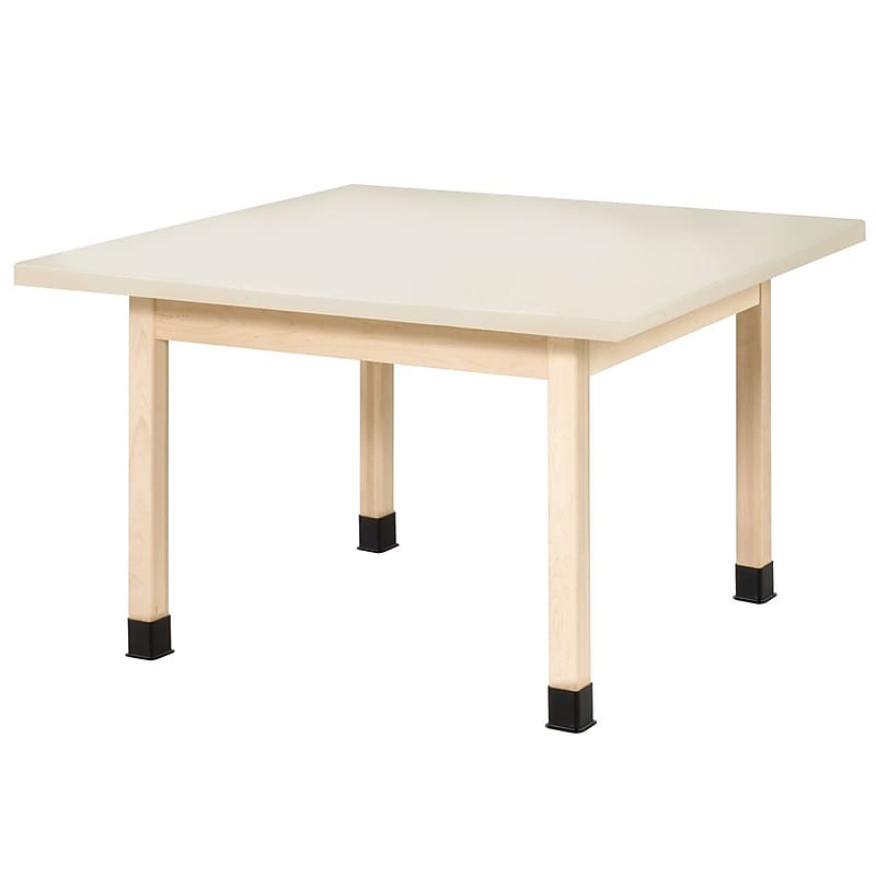 Diversified Woodcrafts Square Activity Table, 48" x 48", Almond (WX4P) image 1