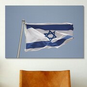 iCanvas Jewish Israeli Flag Photographic Print on Canvas; 40 inch H x 60 inch W...